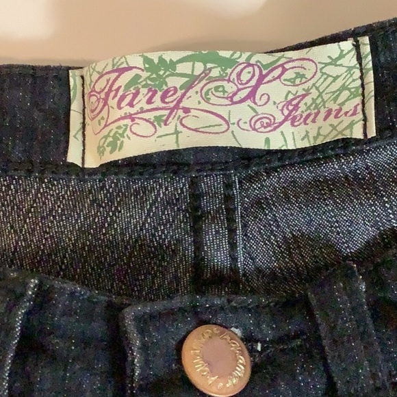 Fared Size 3 Black Faded Jean Butt Lifter Bermuda. New With Tags - Picture 6 of 7